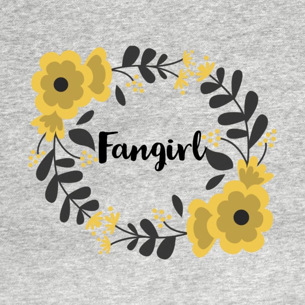 Fangirl Floral Yellow by templeofgeek